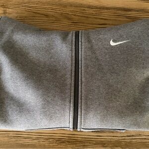Nike Gray Zippered Jacket with Hoodie XL